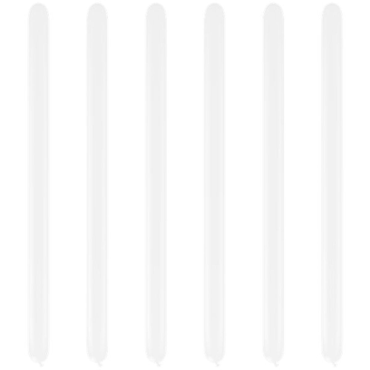 White Modelling Balloons - 360Q Latex