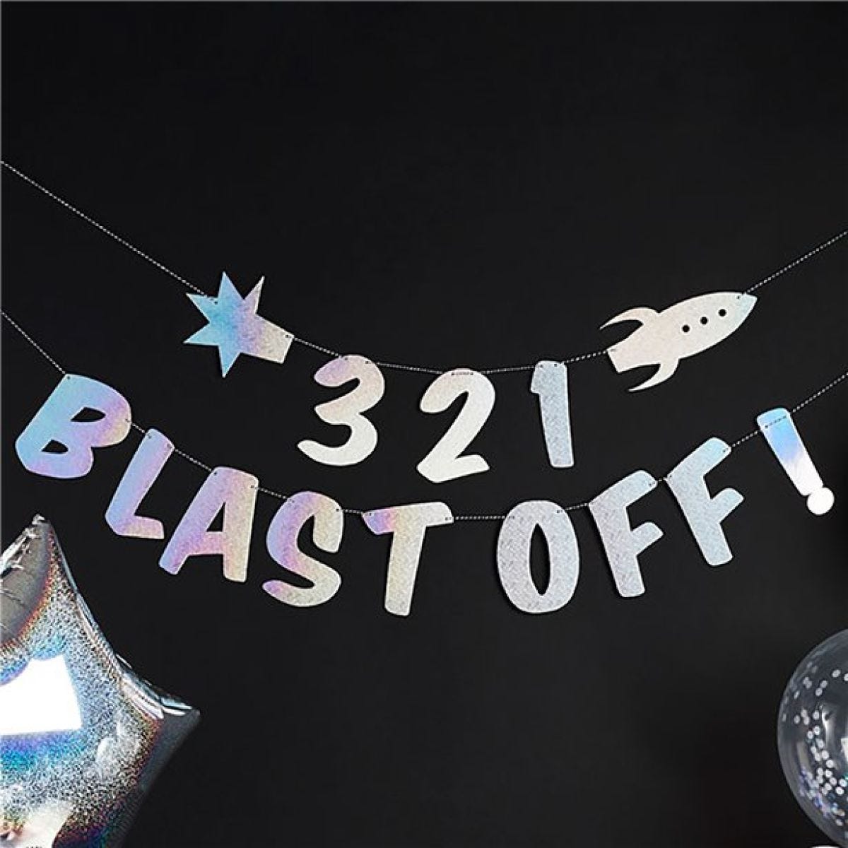 3, 2, 1 Blast Off Banner