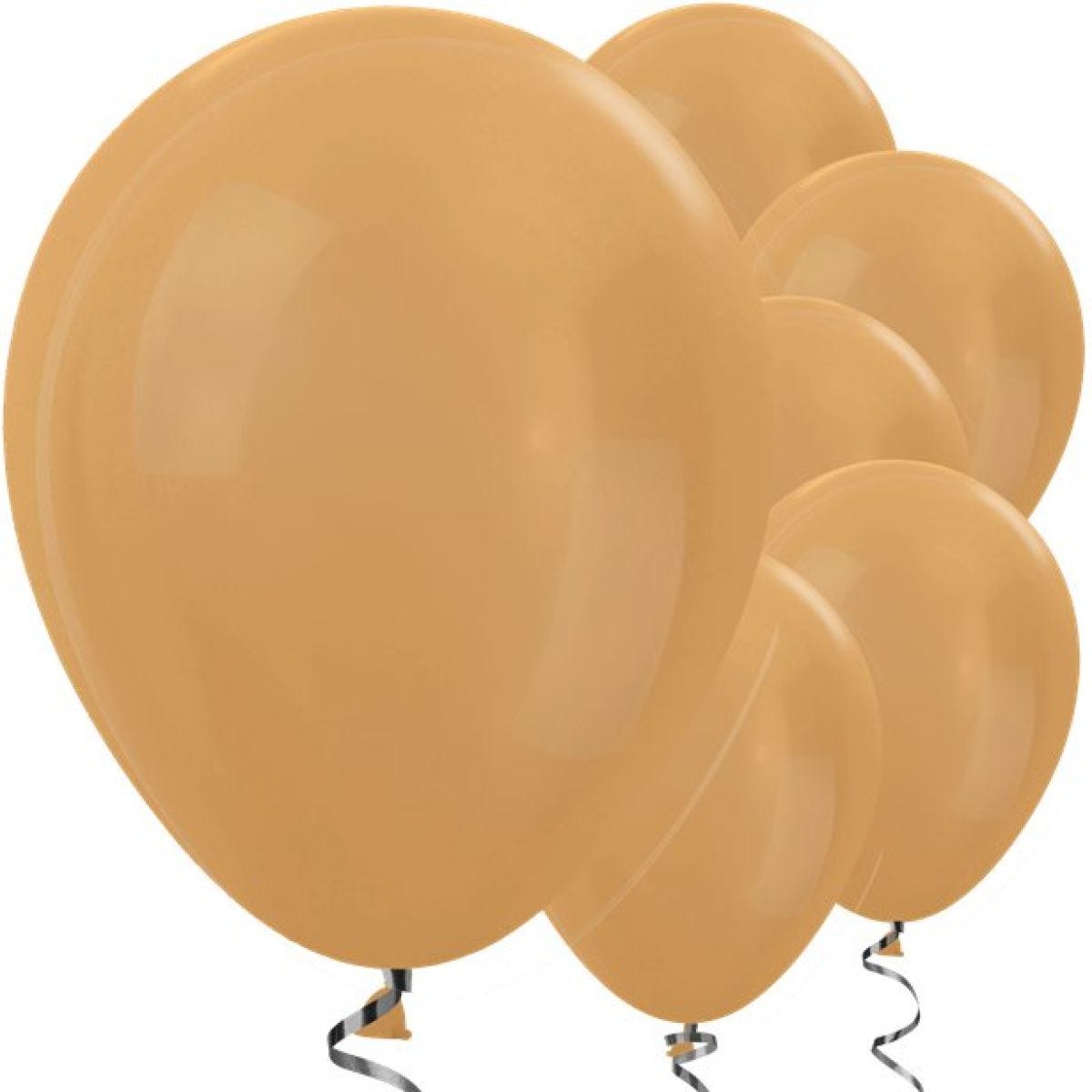 Gold Metallic Balloons - 12" Latex Balloons