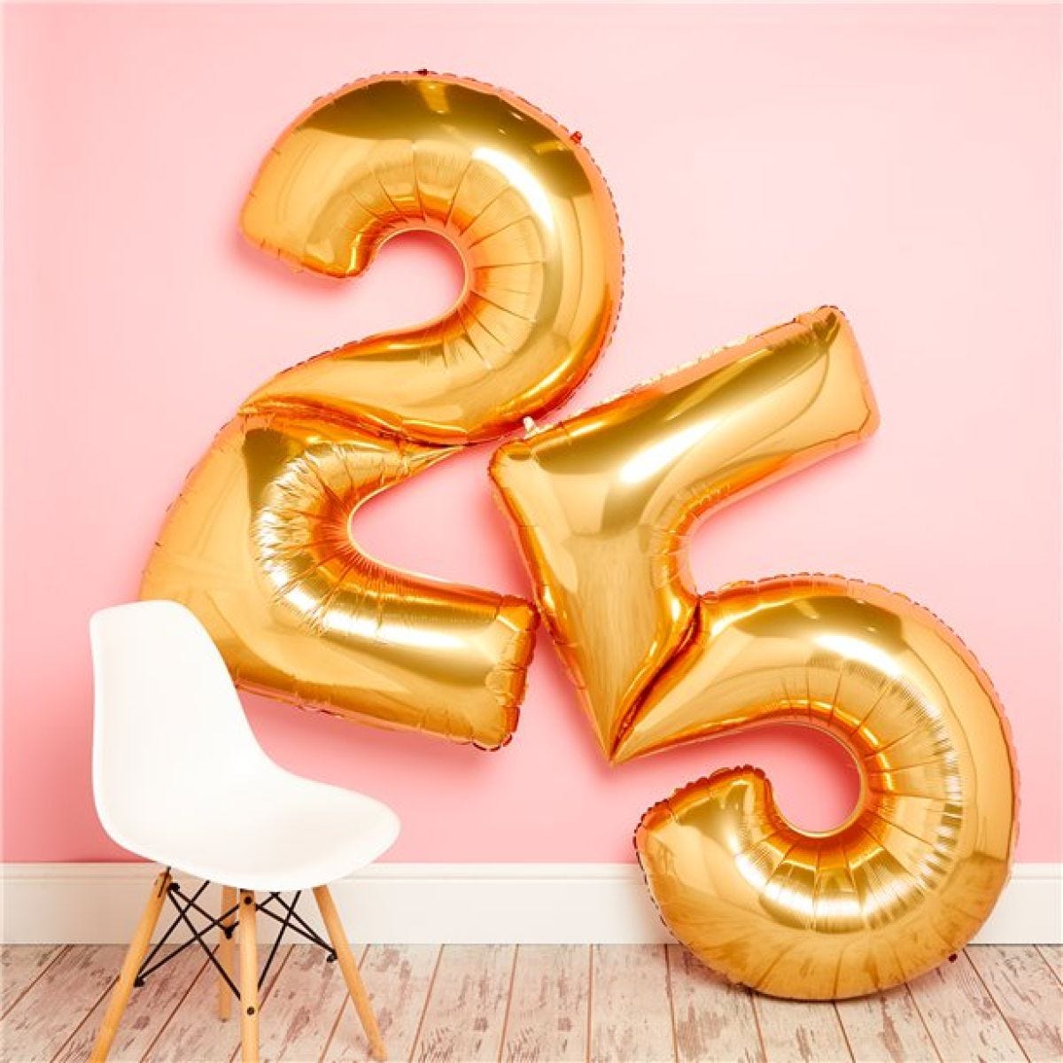 Number 6 Gold Foil Balloon - 64"