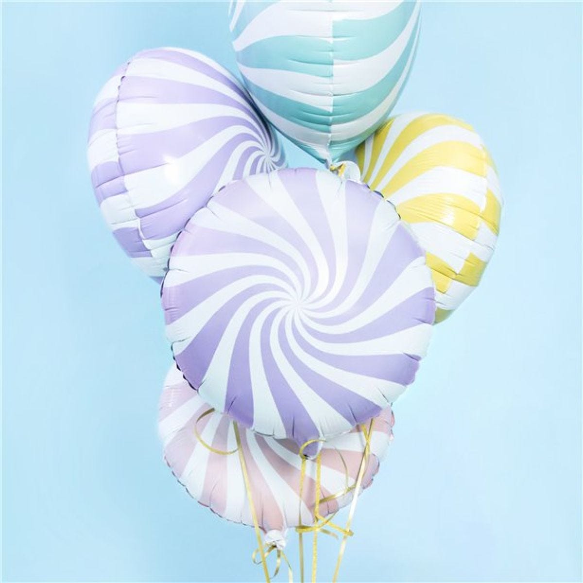 Lilac Candy Swirl Foil Balloon - 18"