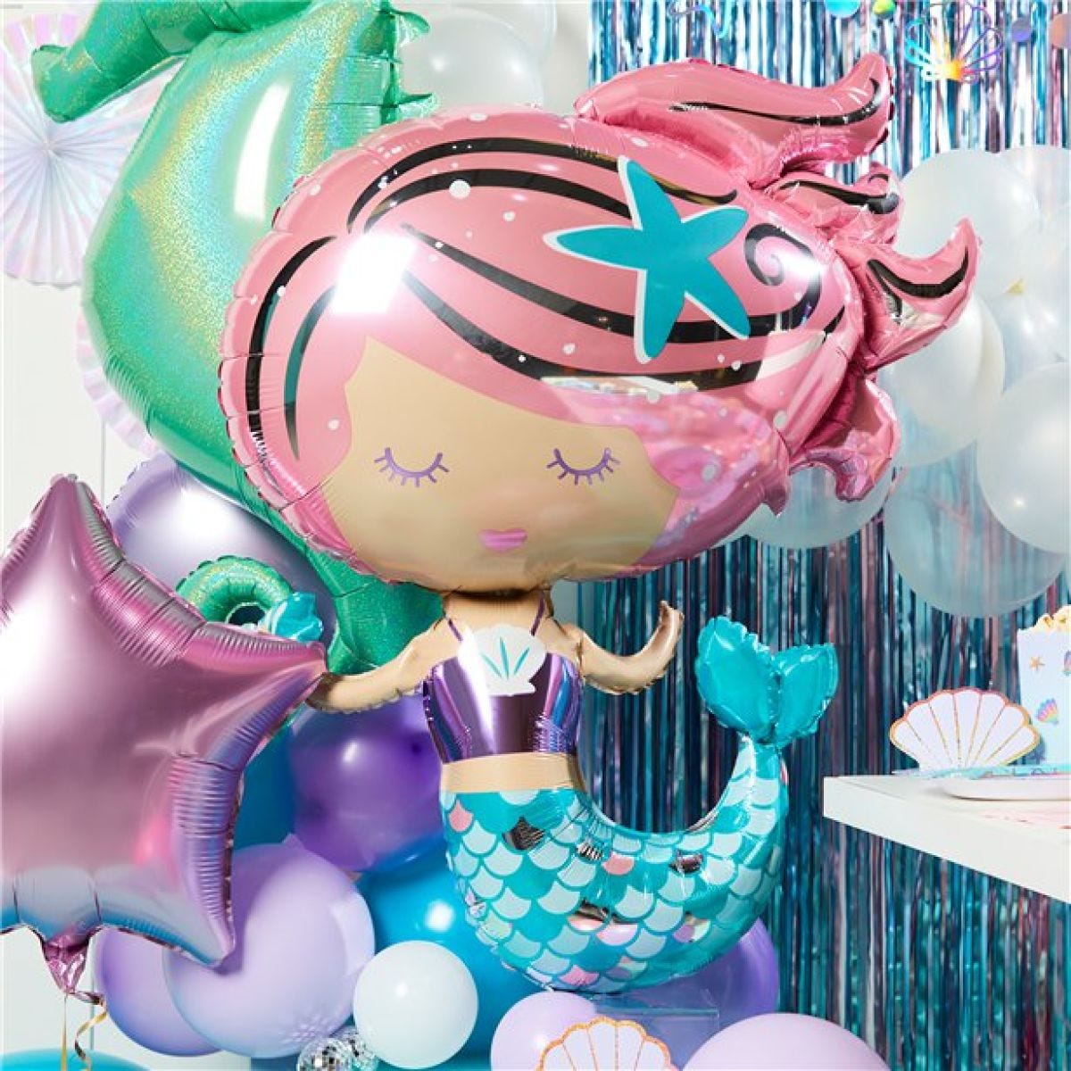 Mermaid Supershape Foil Balloon