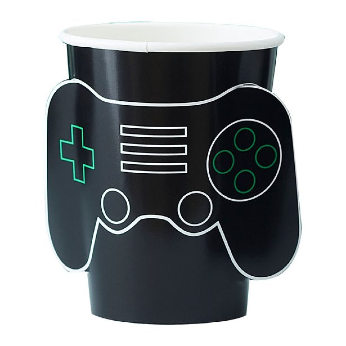 Gamer Pop Out Paper Cups - 266ml (8pk)