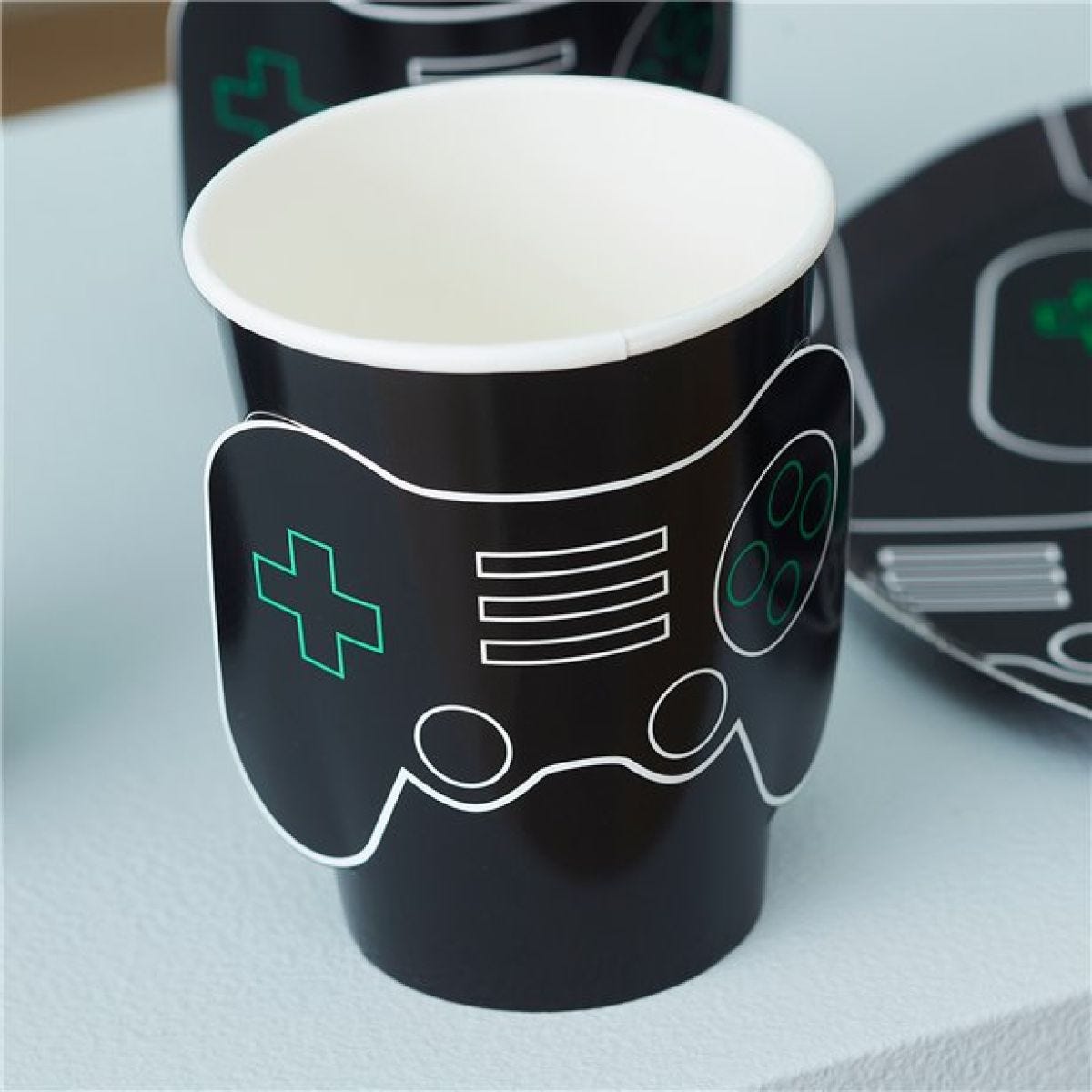 Gamer Pop Out Paper Cups - 266ml (8pk)