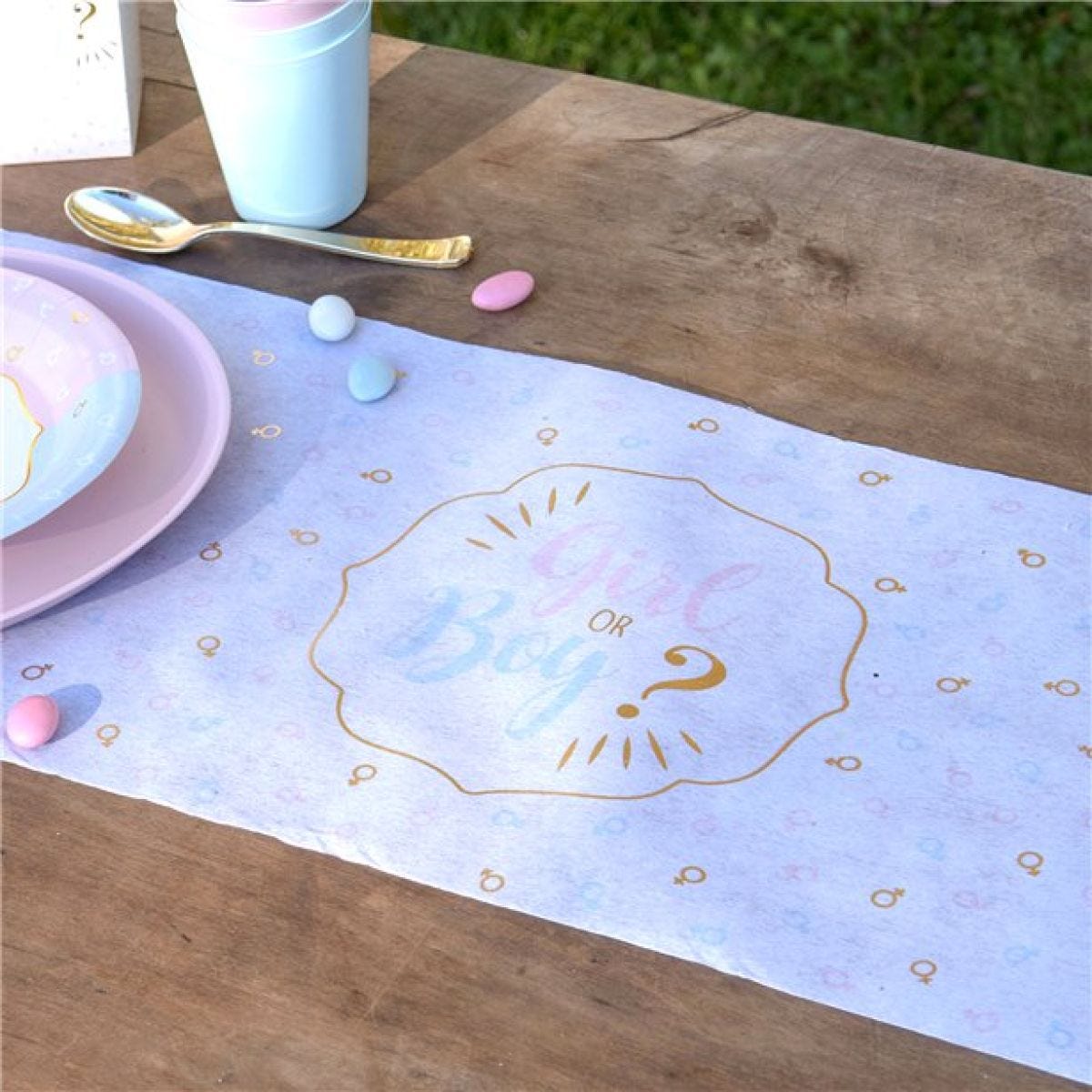 Girl or Boy Fabric Table Runner - 3m