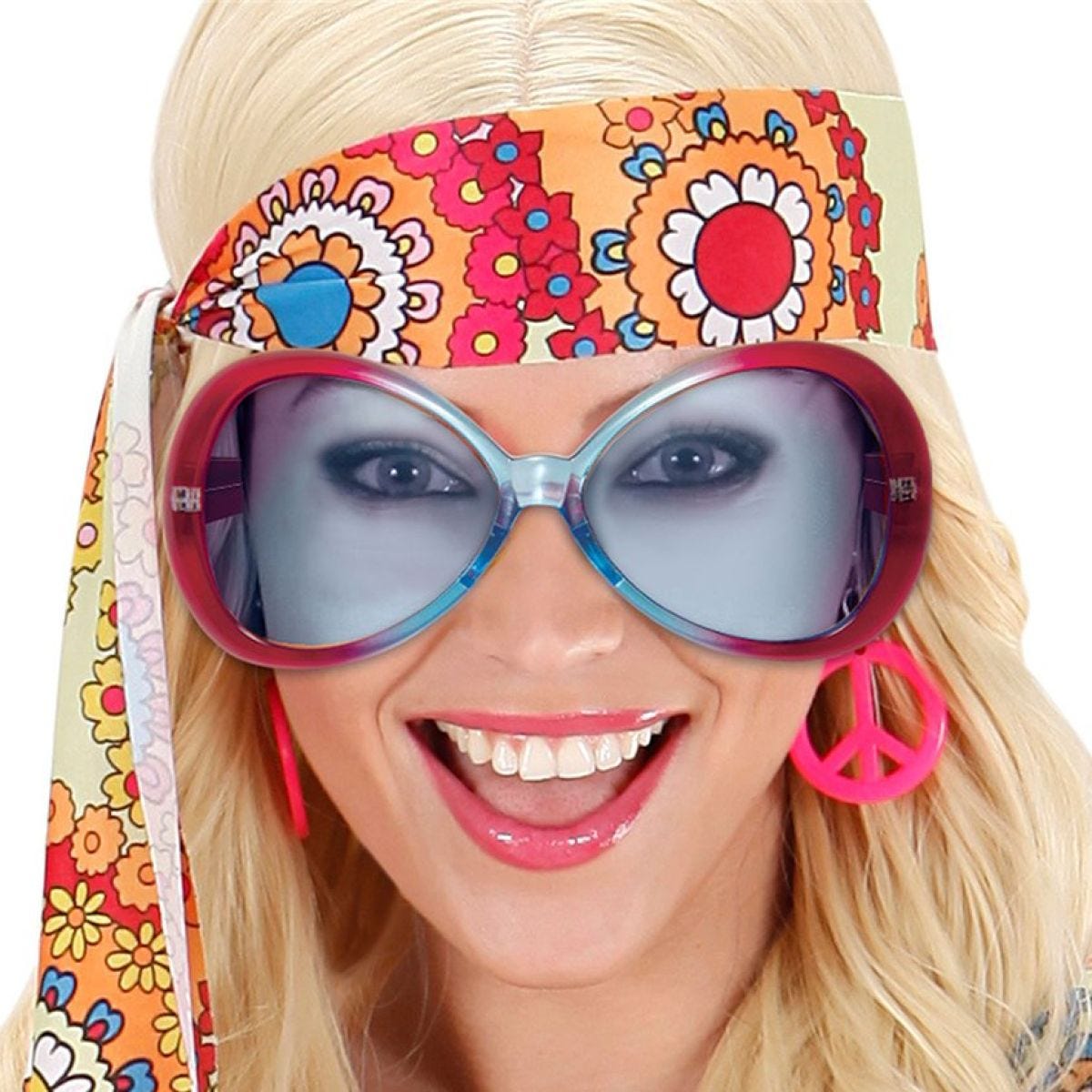 60&apos;s Red/Turquoise Glasses