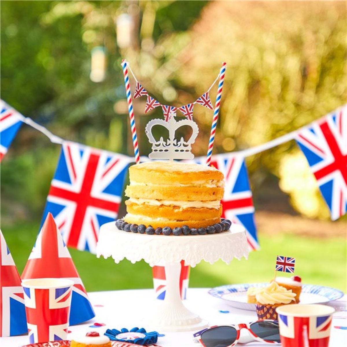 Union Jack Cake Bunting - 22cm x 19xm