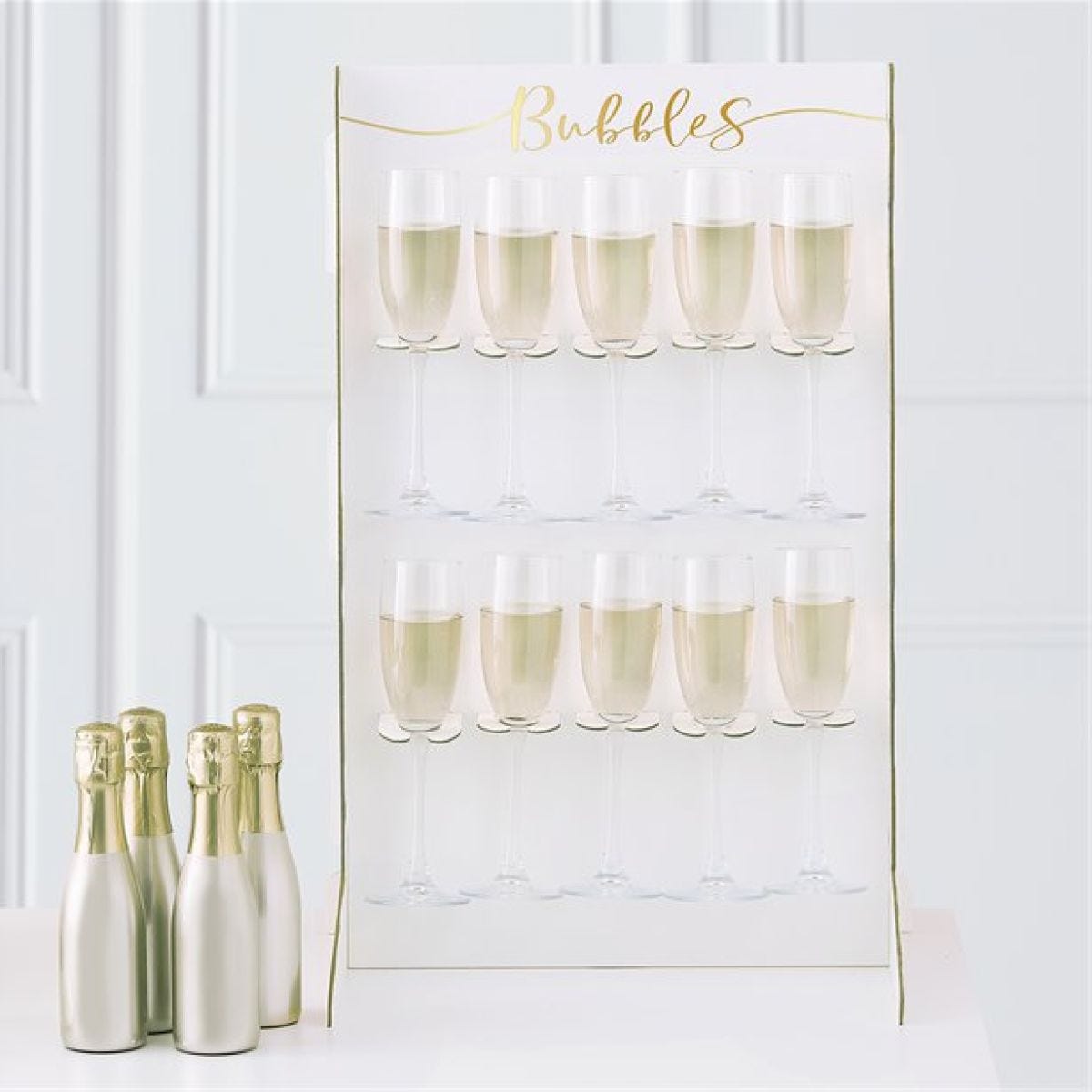 Gold Wedding Prosecco Wall Drinks Holder