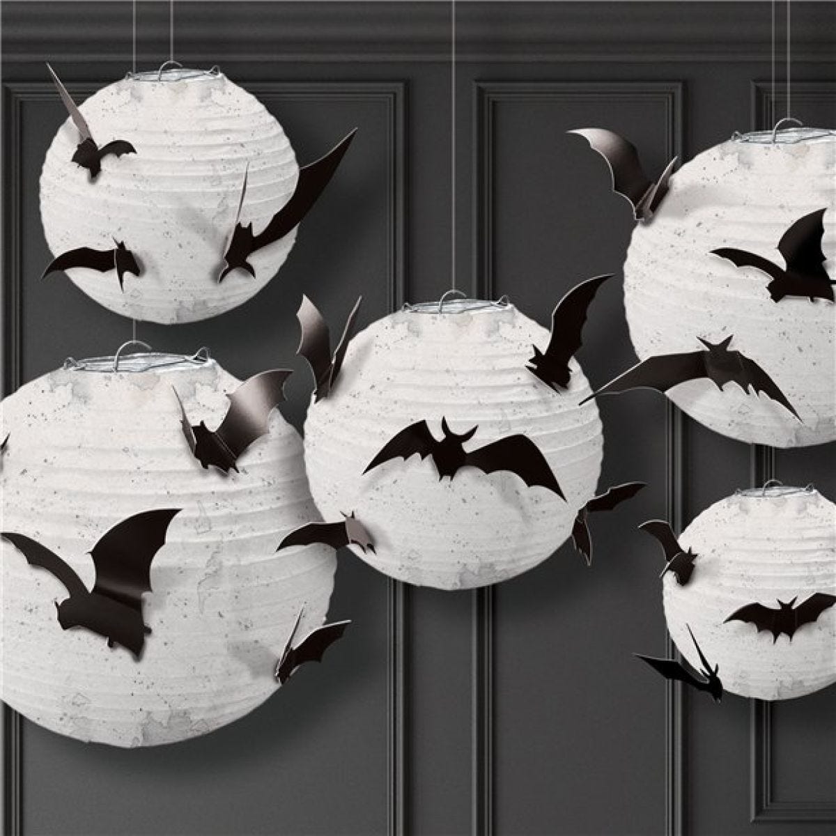 Paper Lanterns with Bats