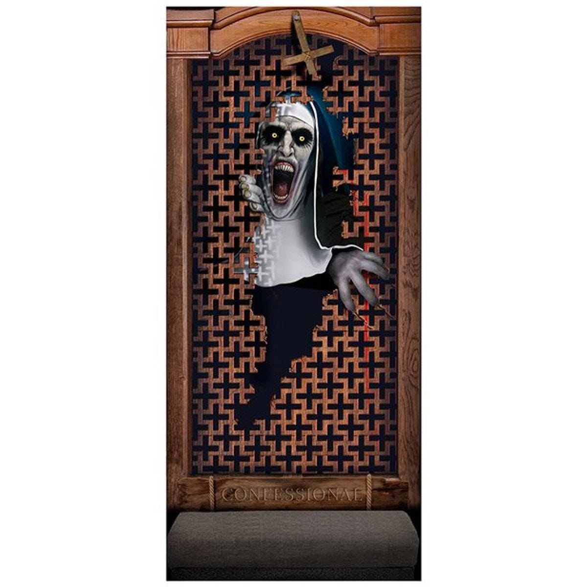 Evil Nun Door Decoration - 80cm x 1.8m