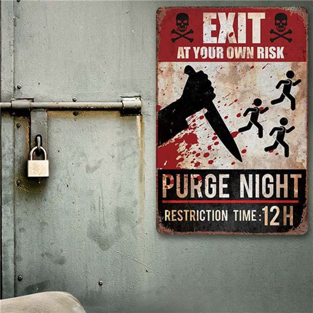 Purge Games Sign - 24cm x 36cm