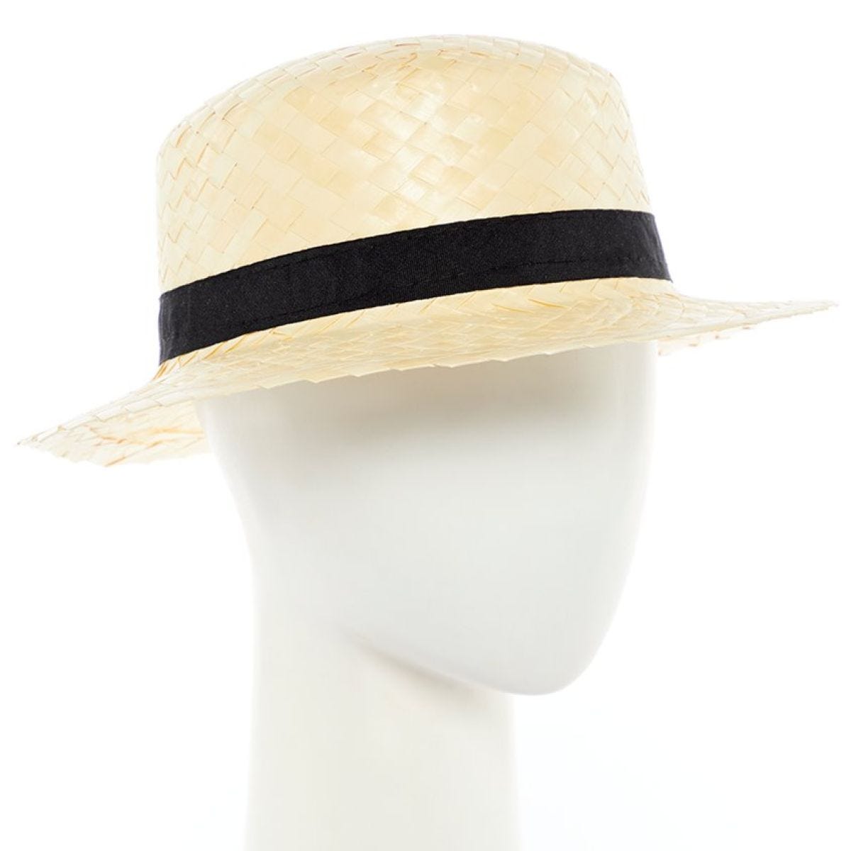 Natural  Straw Boater Hat