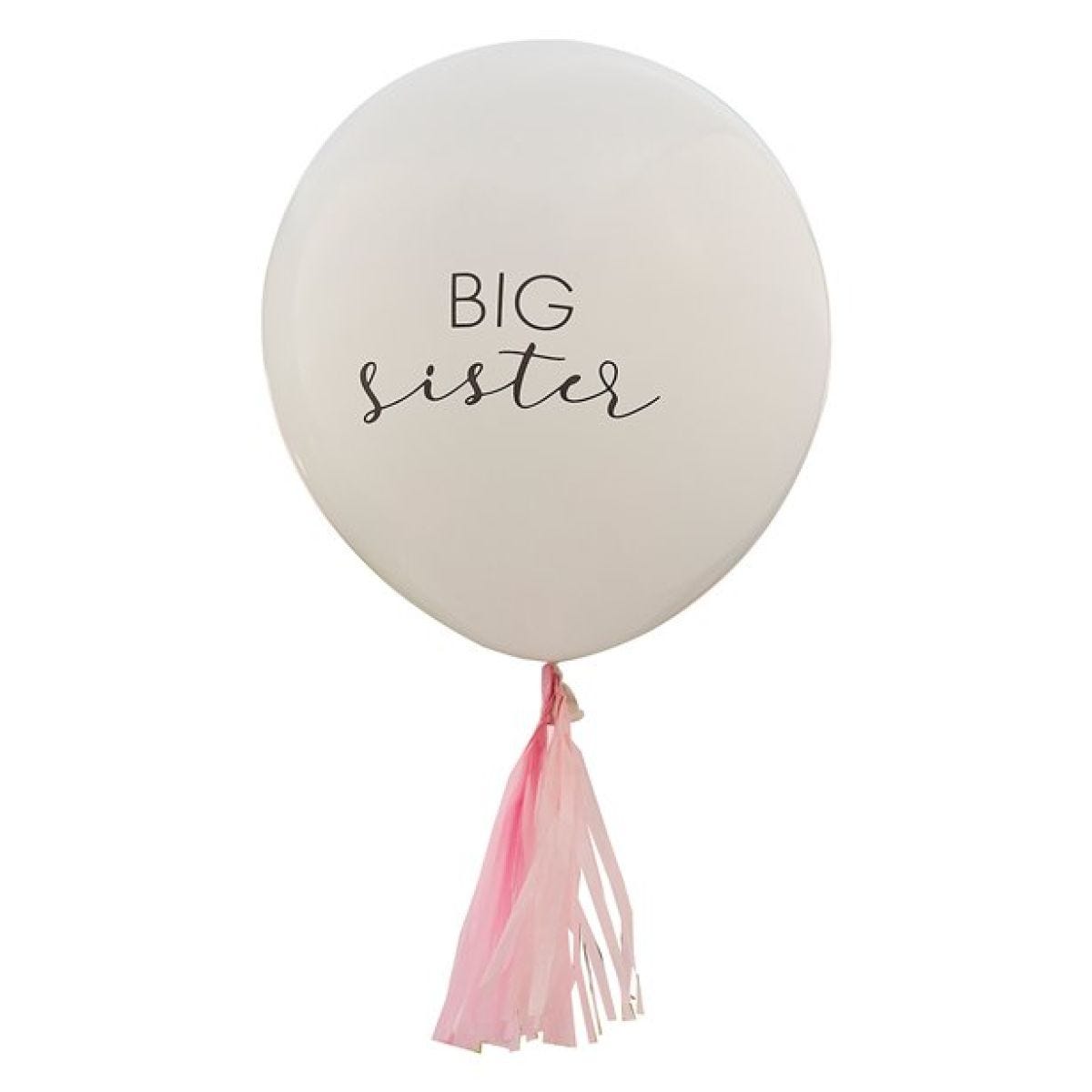 Hello Baby Big Sister Latex Balloon - 18"