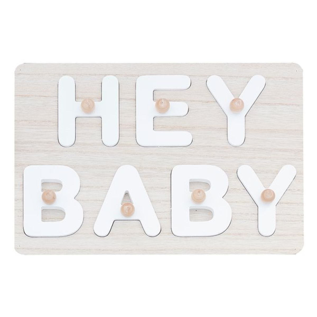 Hey Baby Wooden Puzzle Guest Book