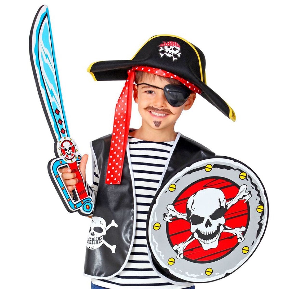 Pirate Cutlass & Shield - 52cm