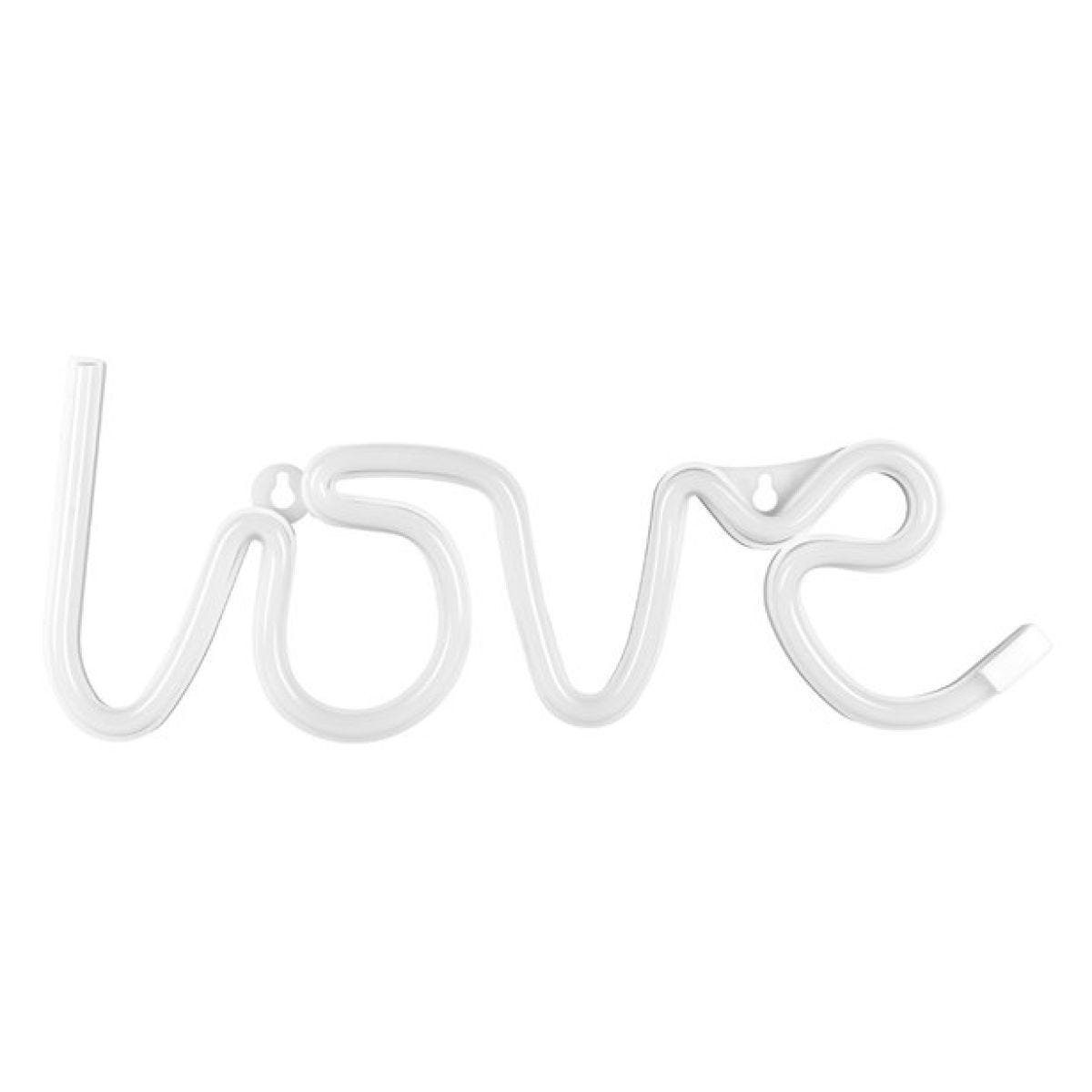 Neon LED White Love Light - 34.5cm x 13cm