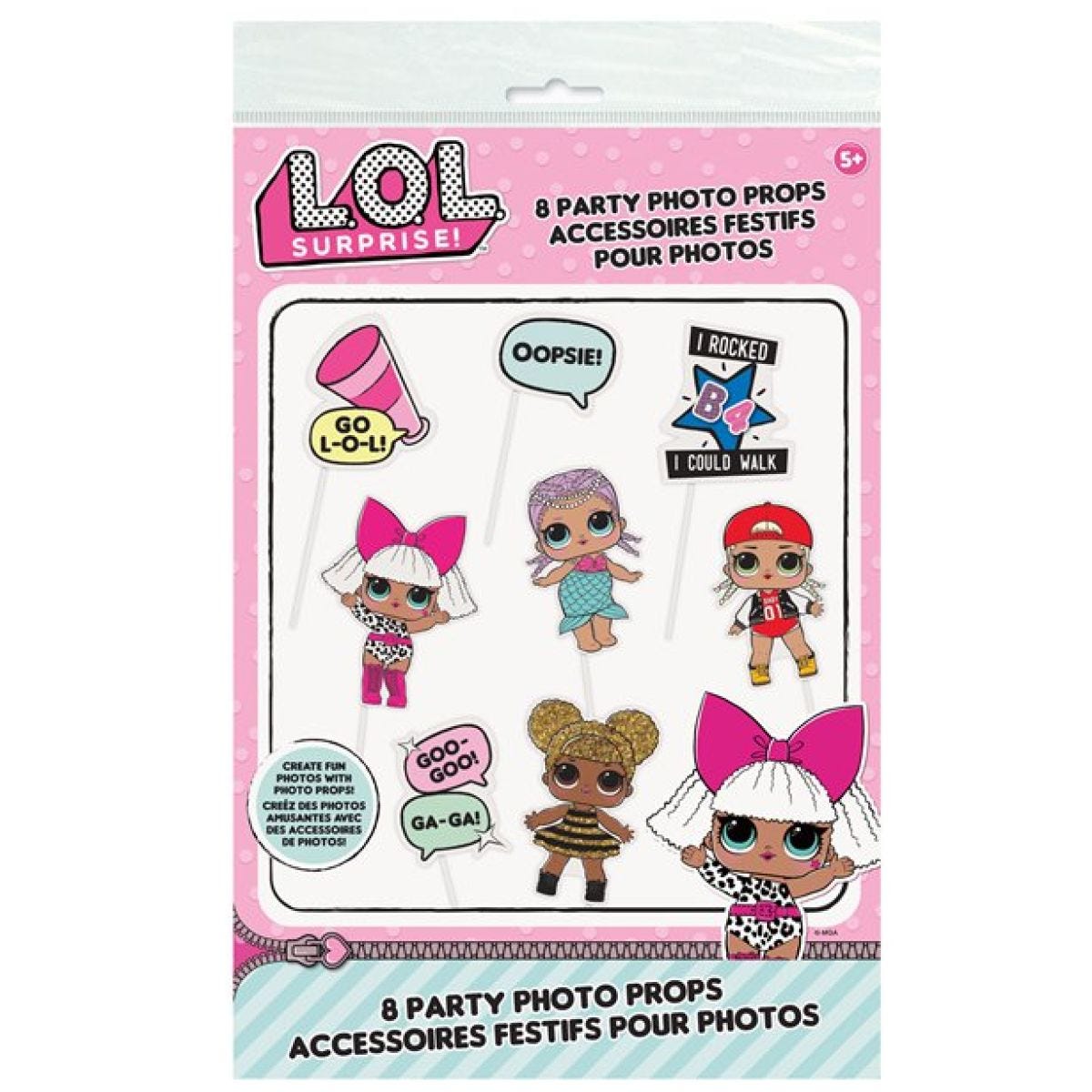 L.O.L Surprise Photo Booth Props (8pk)