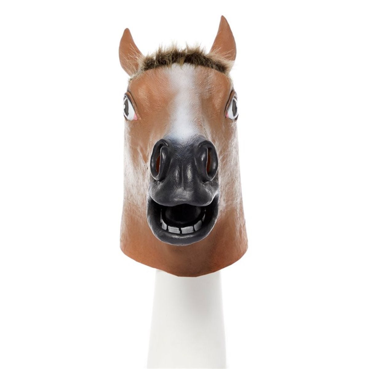 Brown Horse Rubber Mask