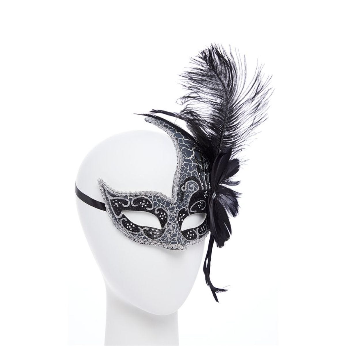 Dark Angel Black Masquerade Mask