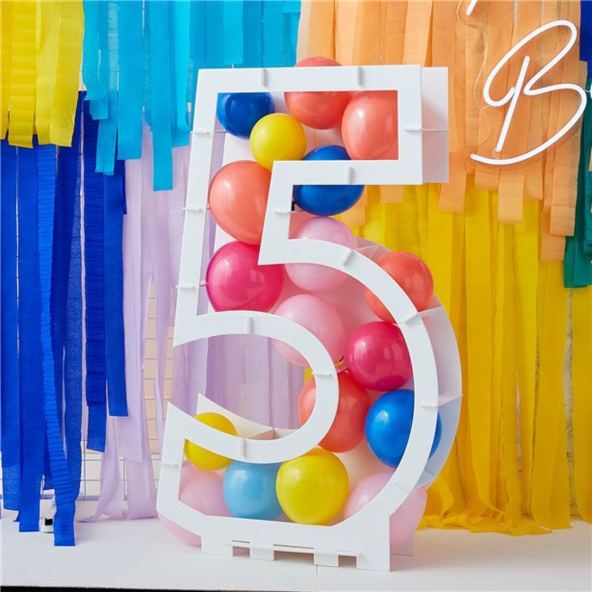 Balloon Mosaic Number Stand 5