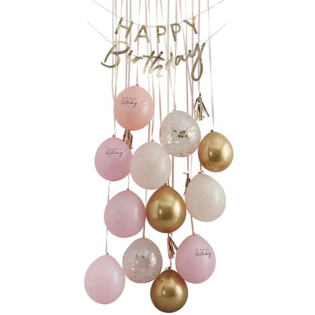 Mix It Up Pink & Gold Birthday Door Decorating Kit