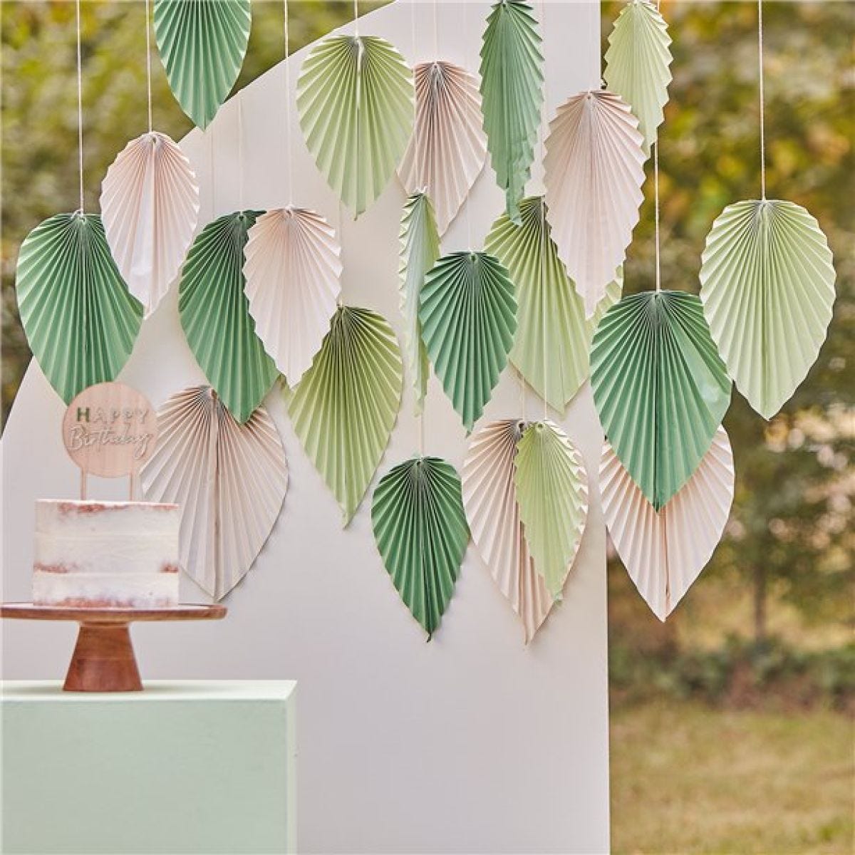 Mix It Up Mint Palm Backdrop