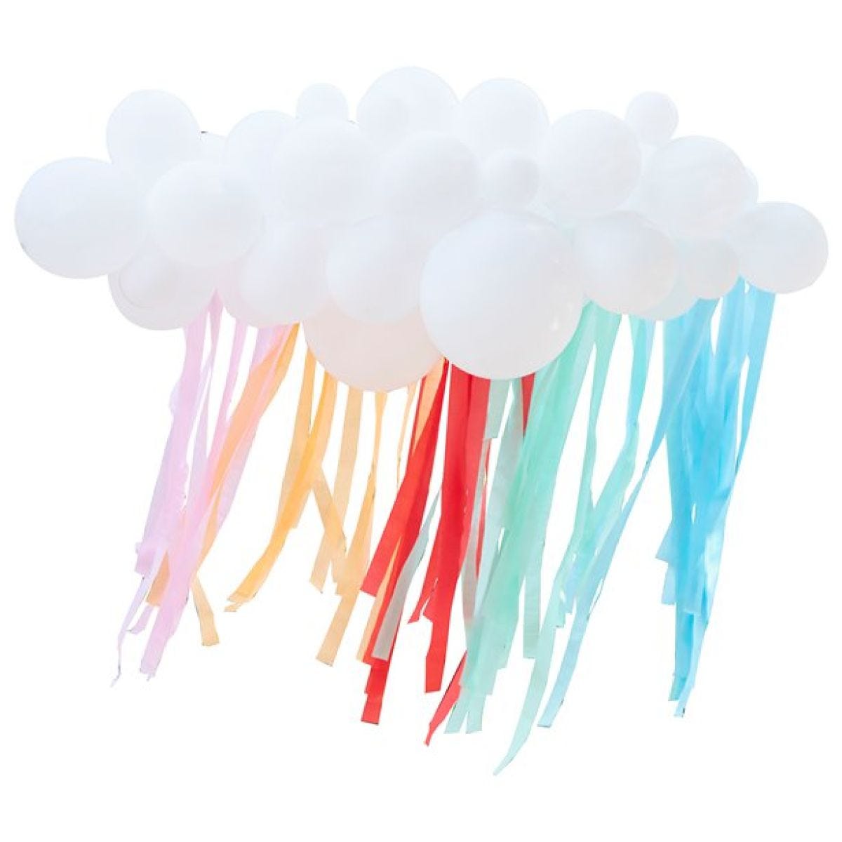 Rainbow Balloon Cloud Backdrop Kit