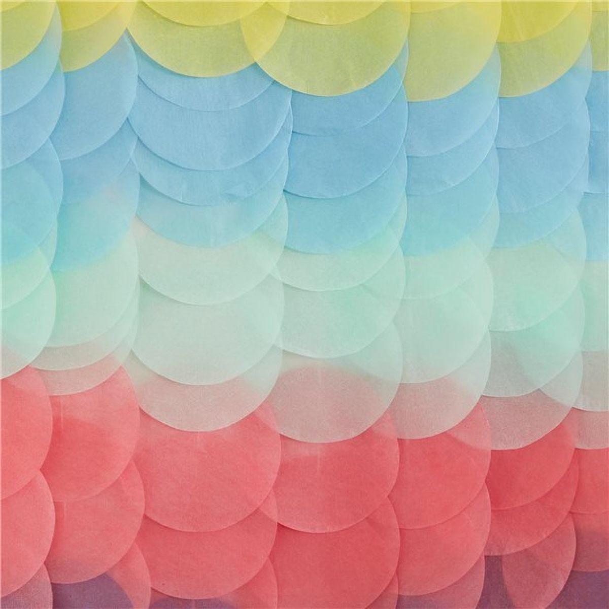 Mix It Up Brights Tissue Paper Disc Backdrop