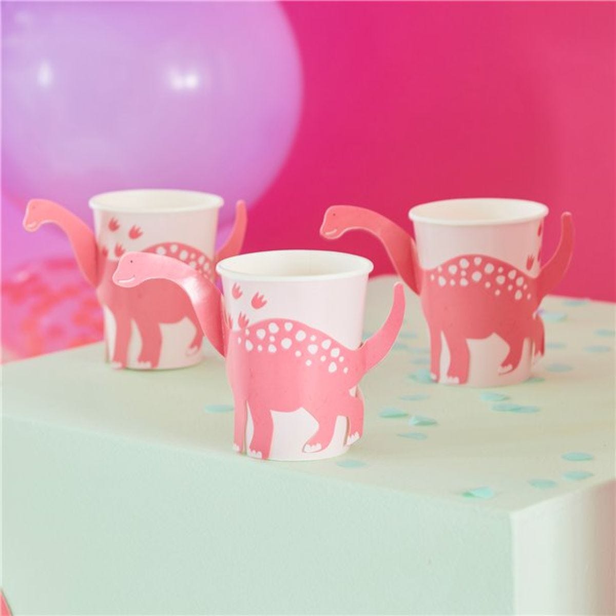 Party Like A Dinosaur Paper Cups - 266ml (8pk)