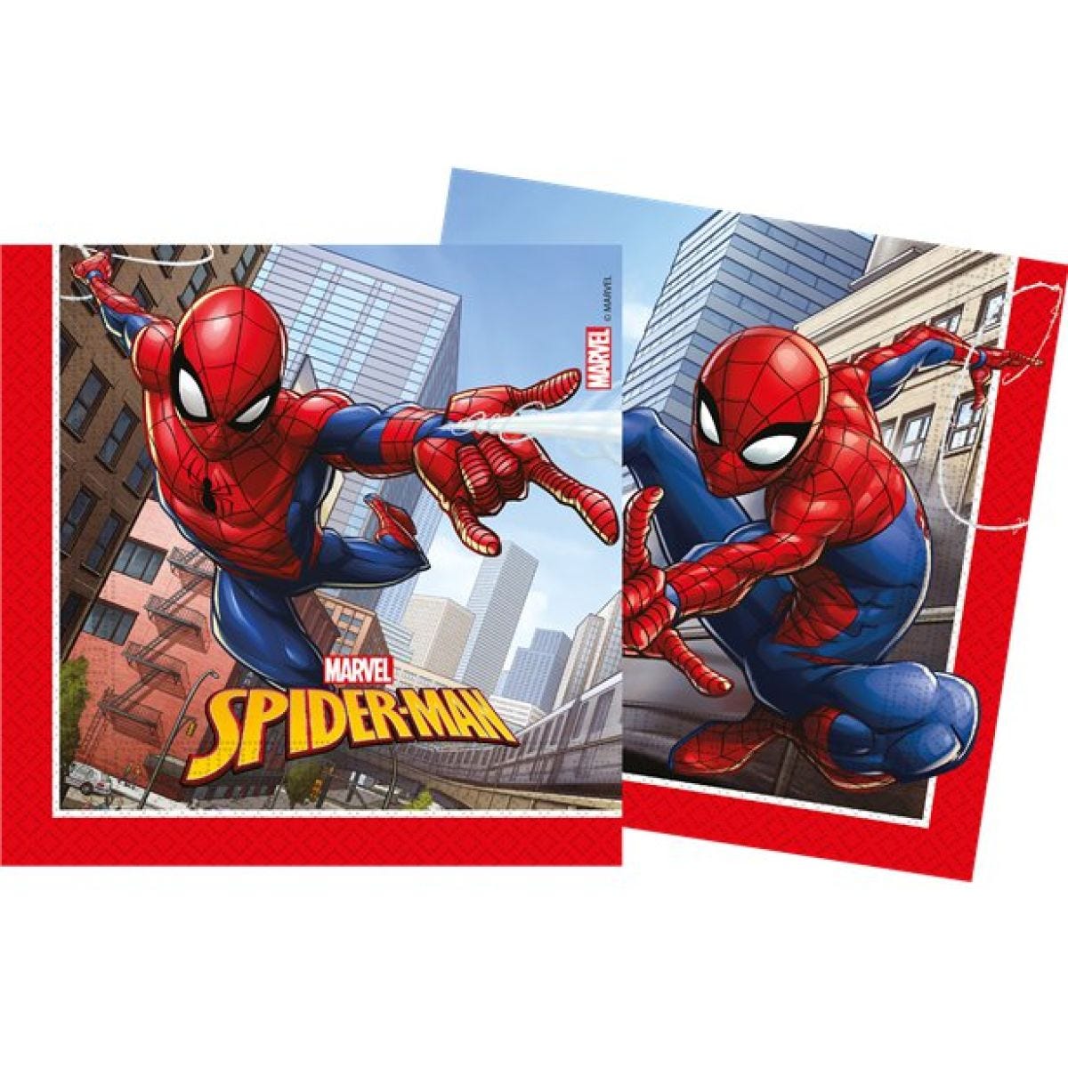 Spiderman Crime Fighter Paper Napkins - 33cm (20pk)