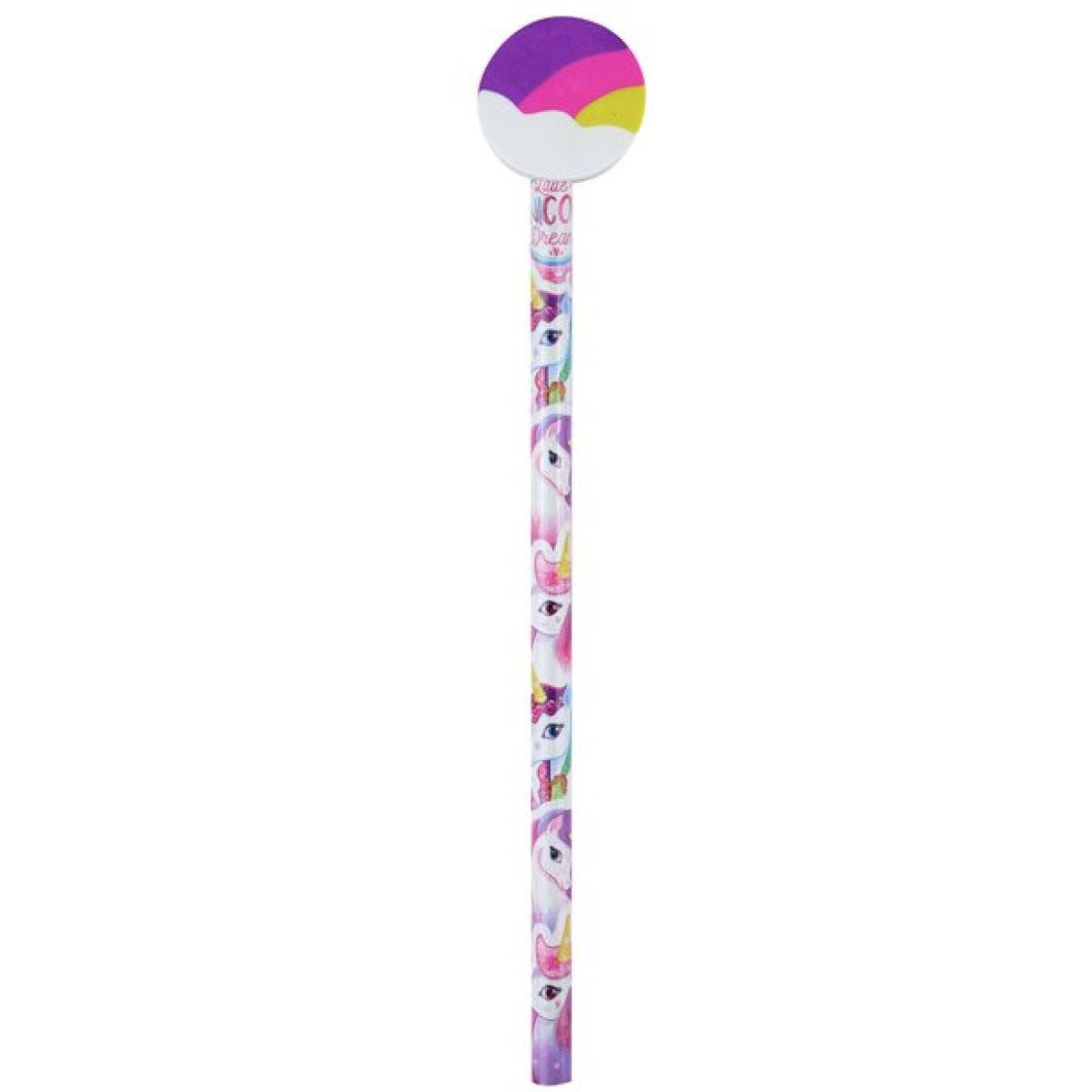 Unicorn Pencil with Eraser Topper