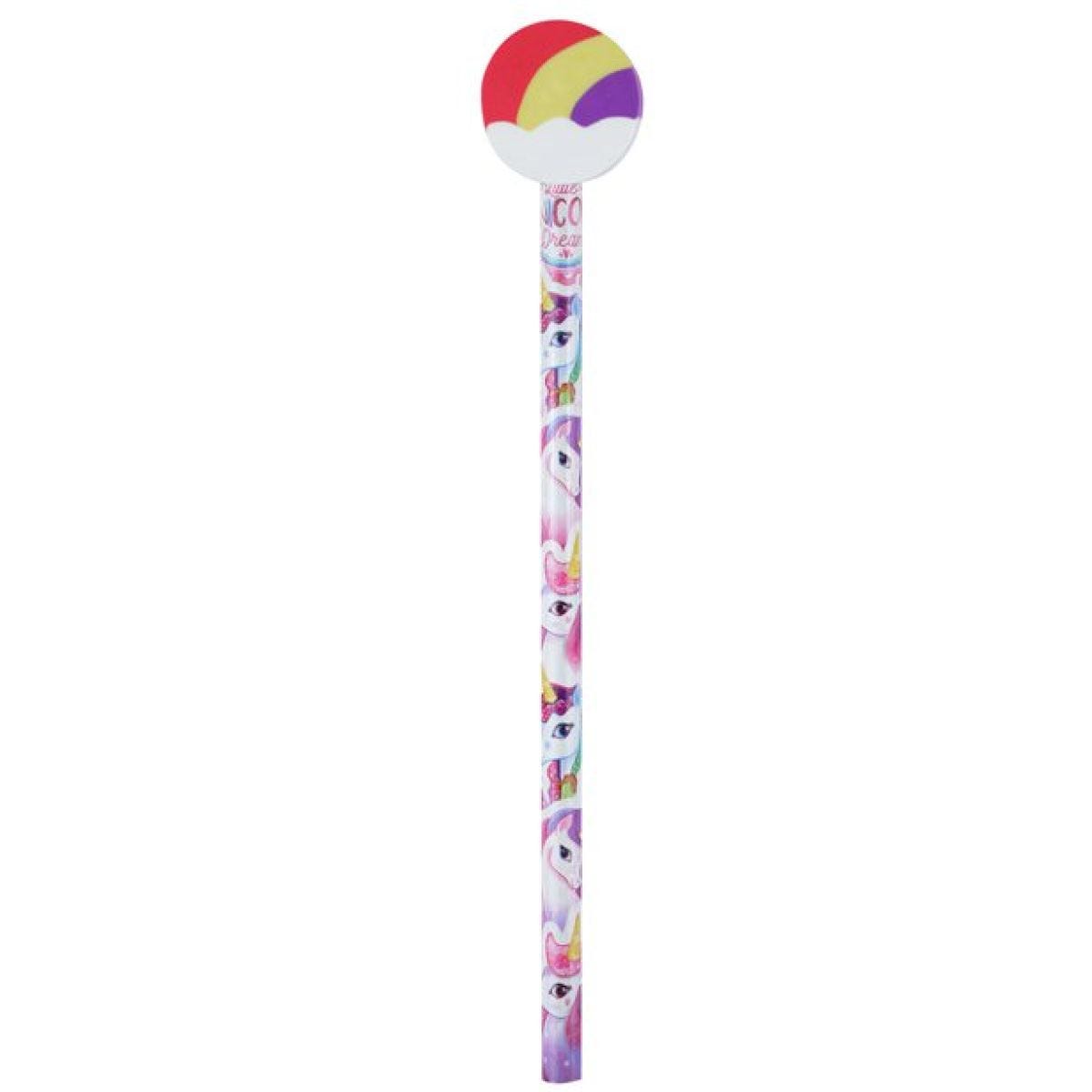 Unicorn Pencil with Eraser Topper