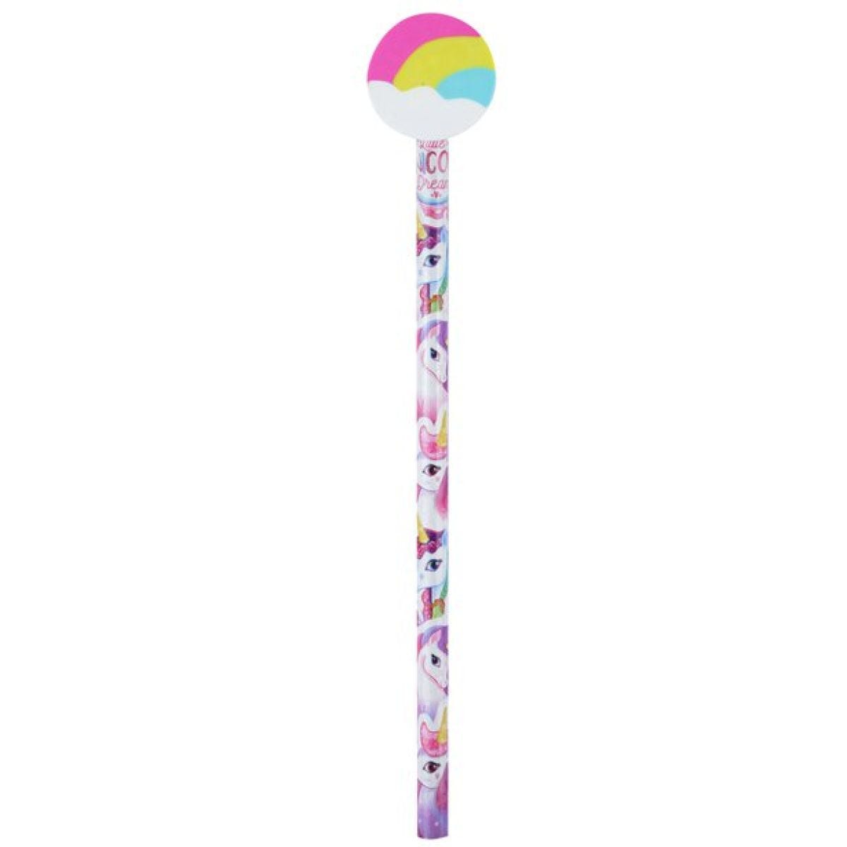 Unicorn Pencil with Eraser Topper