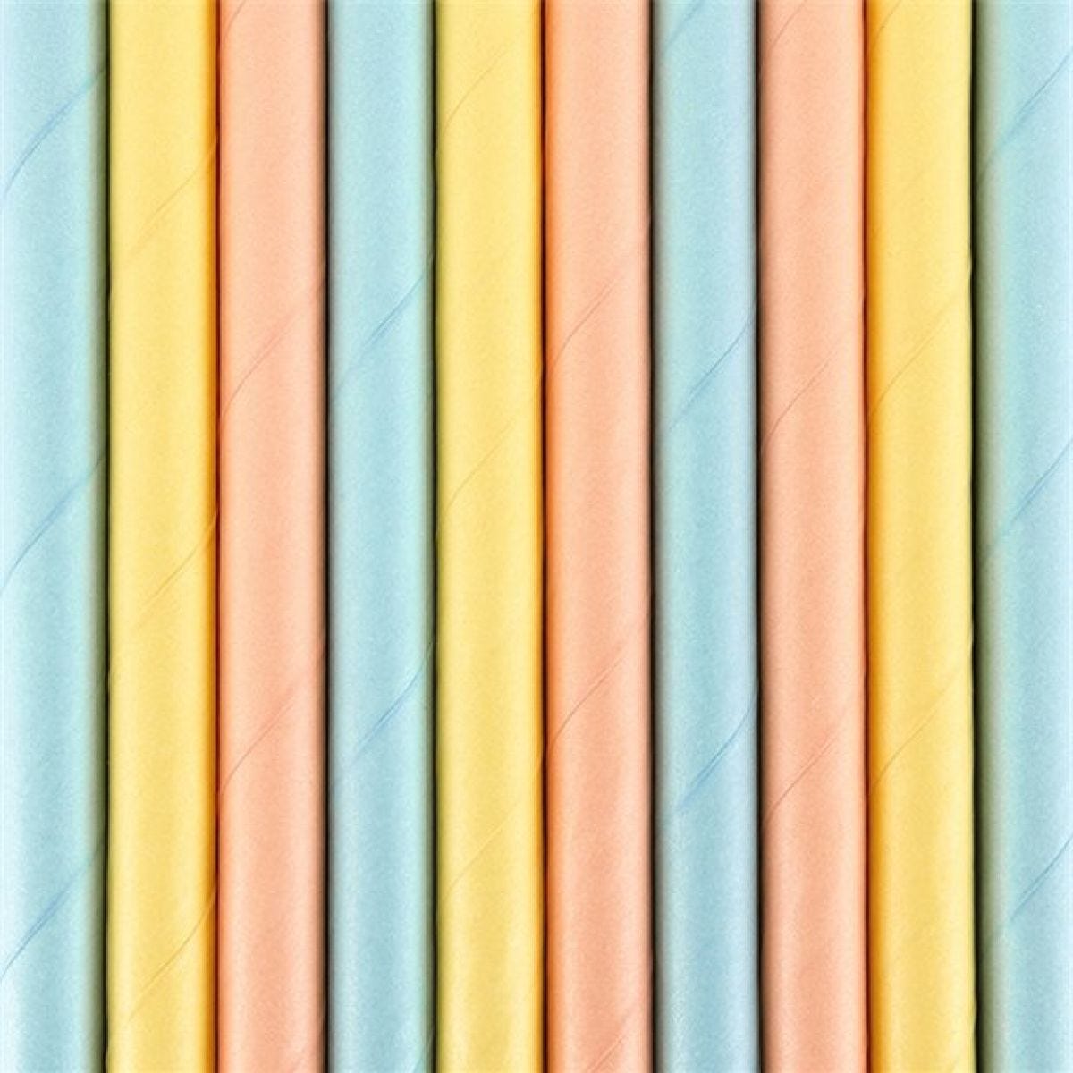 Pastel Mix Paper Straws (10pk)