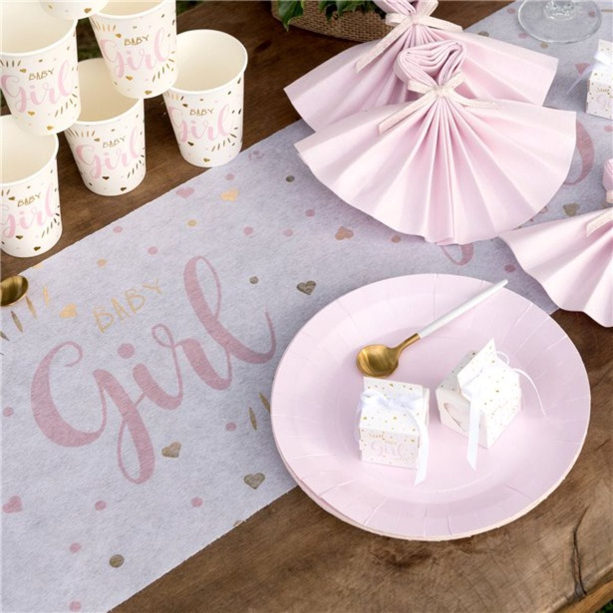 Baby Girl Fabric Table Runner - 3m