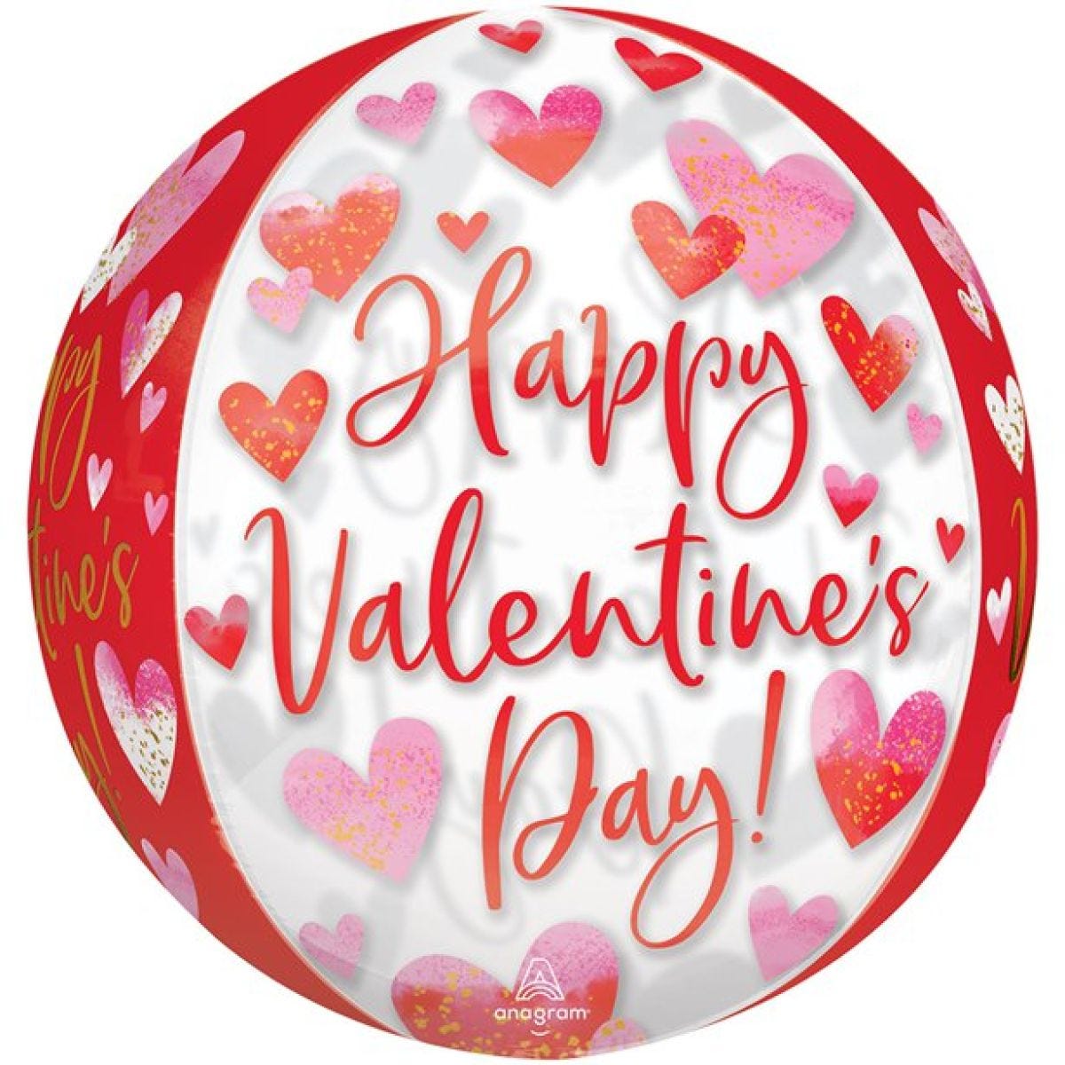 Orbz Valentine&apos;s Day Watercolour Balloon - 16" Foil