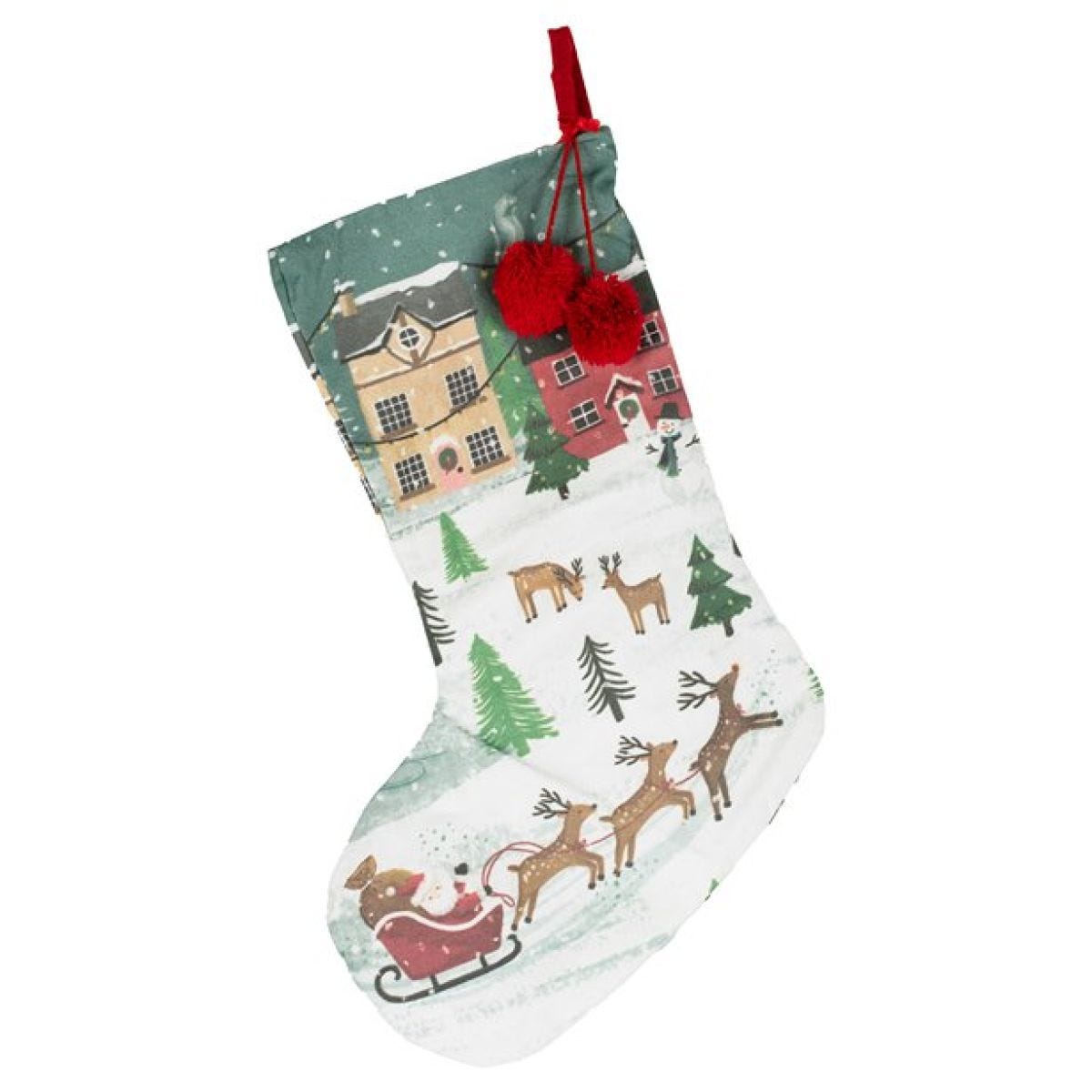 Christmas Scene Stocking - 45cm