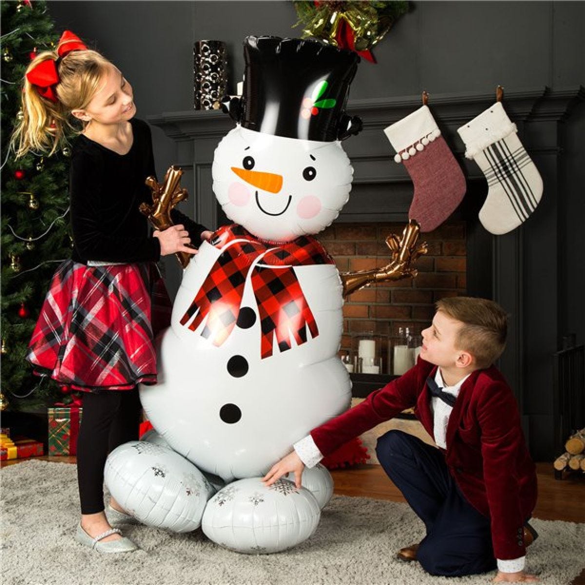 Snowman AirLoonz Balloon - 55"