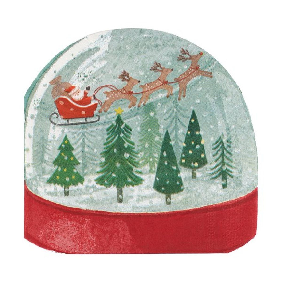 Snowglobe Paper Napkins - 33cm (16pk)