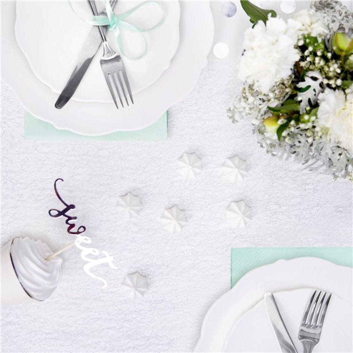 Silver Mesh Table Runner - 9m