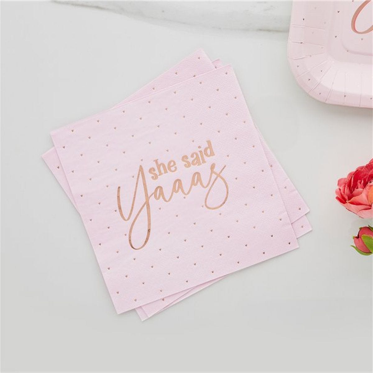 She Said Yaaas Paper Napkins - 33cm (10pk)