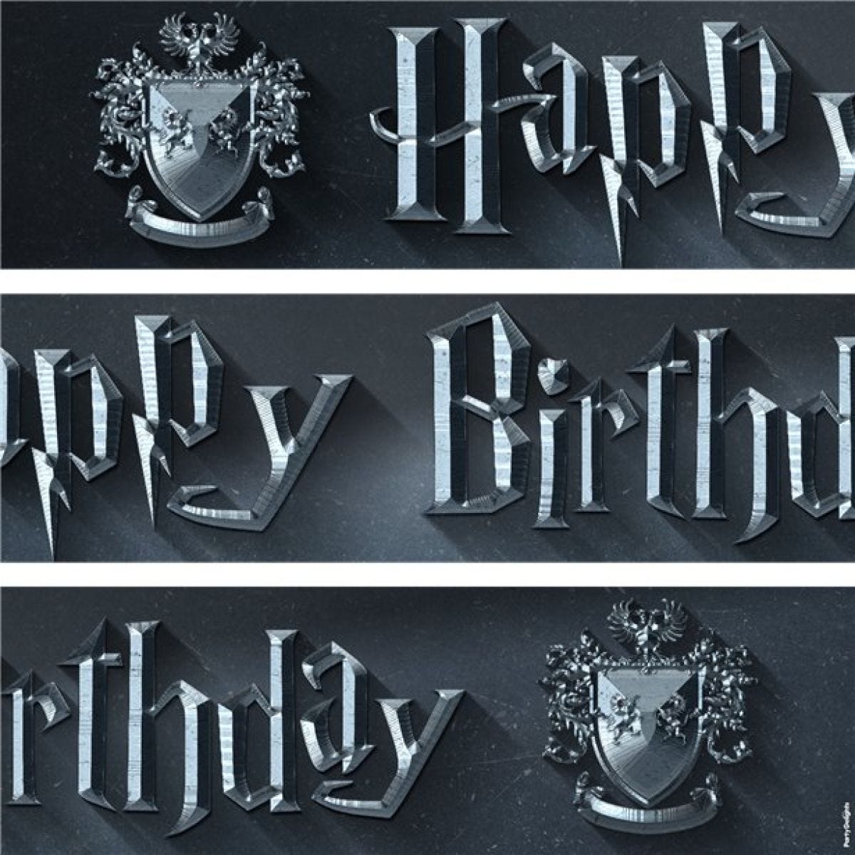 Harry Potter Paper Banners - 1m (3pk)