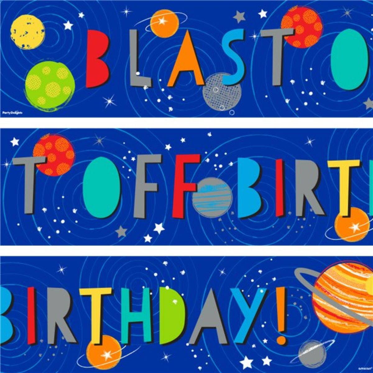 Blast Off Paper Banners - 1m (3pk)