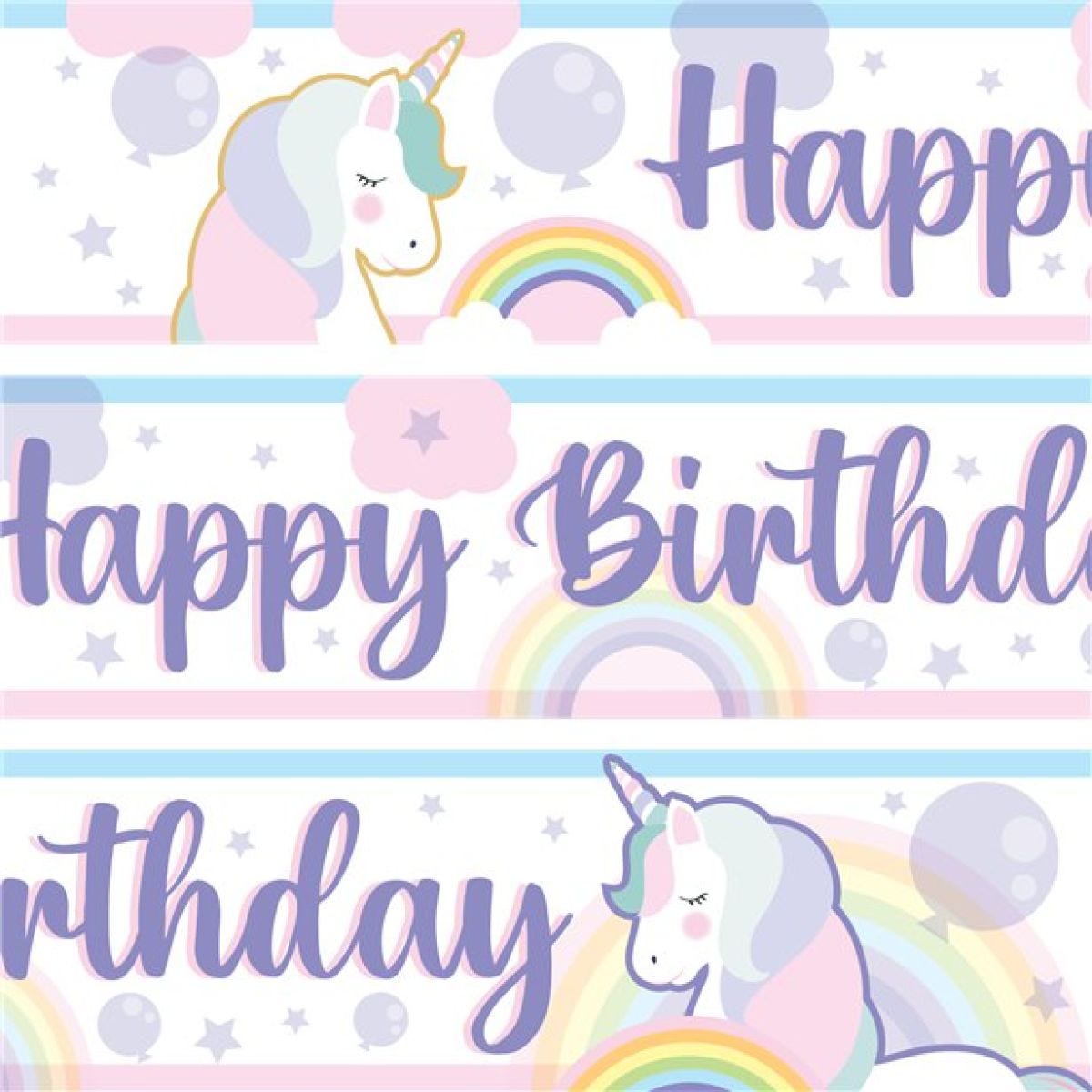 Unicorn Wishes Paper Banners - 1m (3pk)