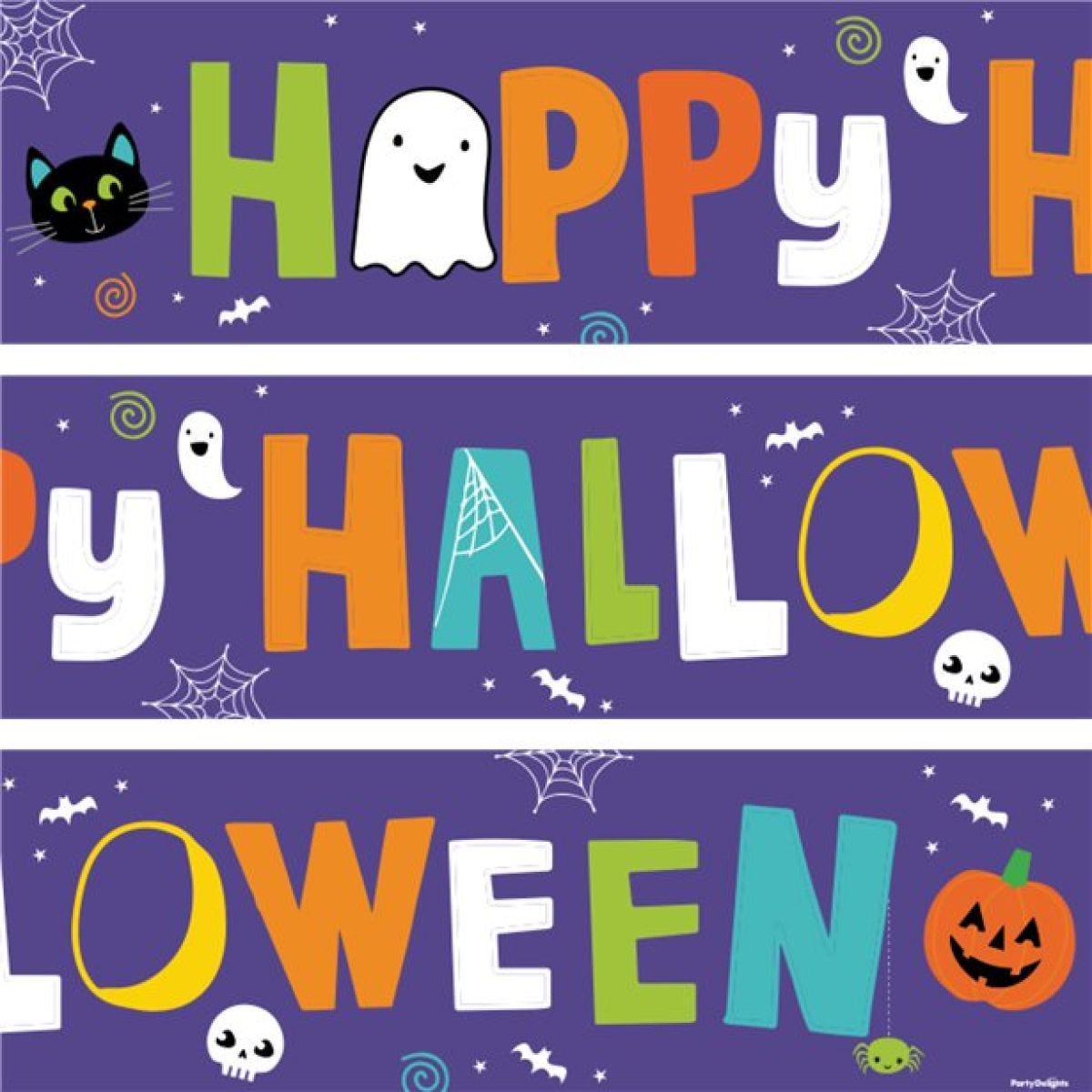 Hallo-Ween Friends Paper Banners - 1m (3pk)