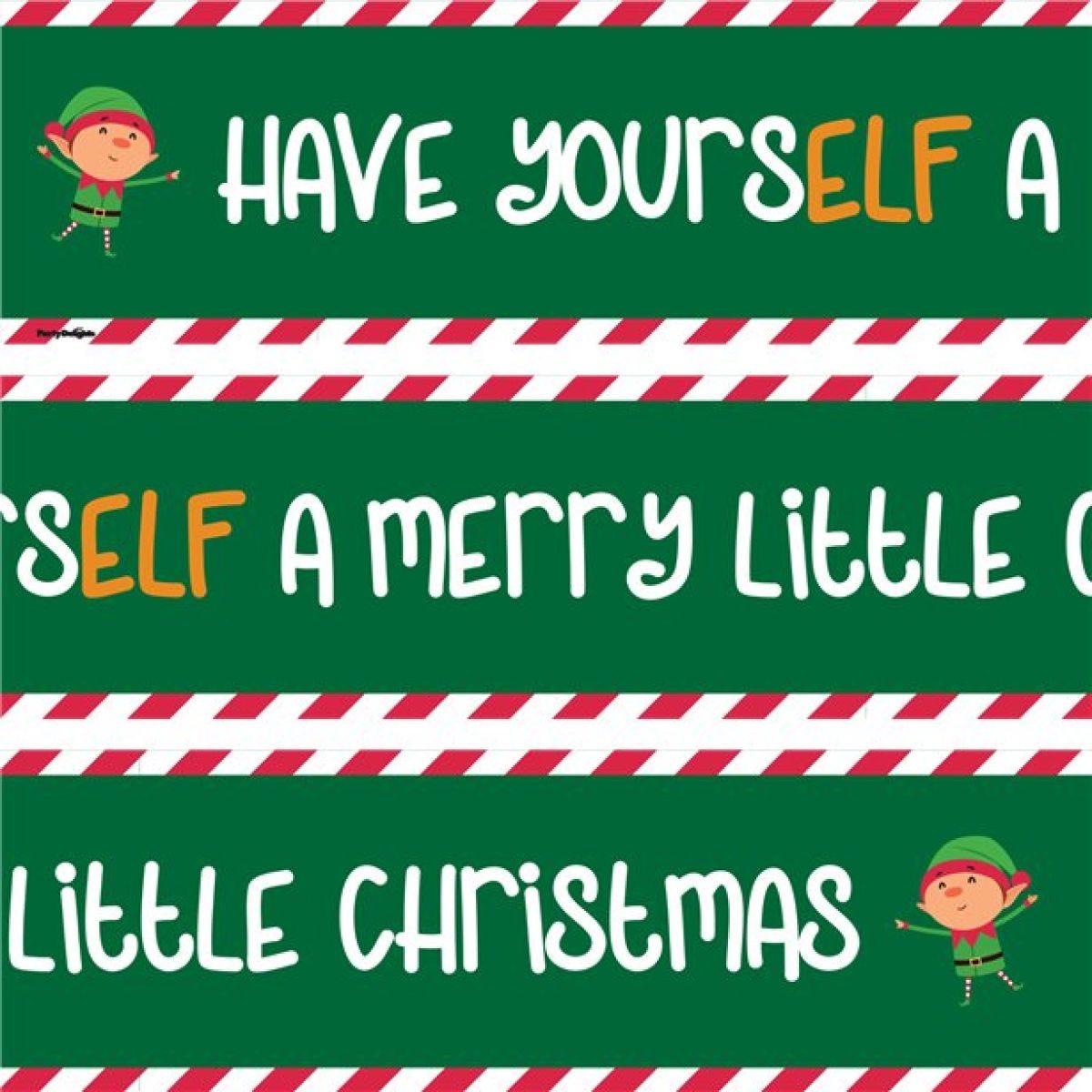 Have YoursELF A Merry Little Christmas Paper Banners - 1m (3pk)