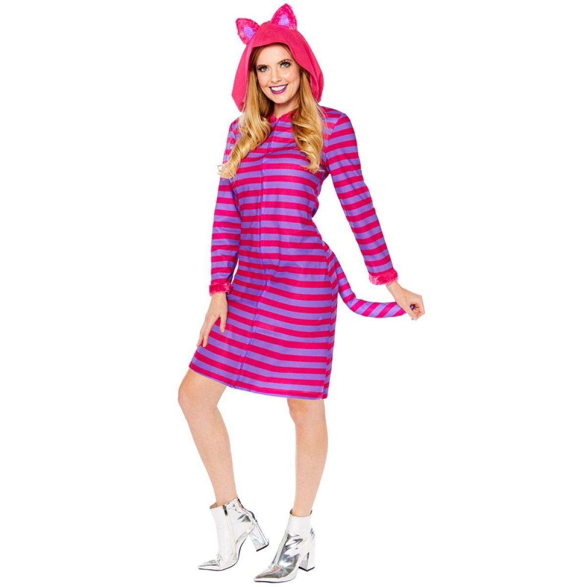 Cheshire Cat Onesie Dress - Adult Costume