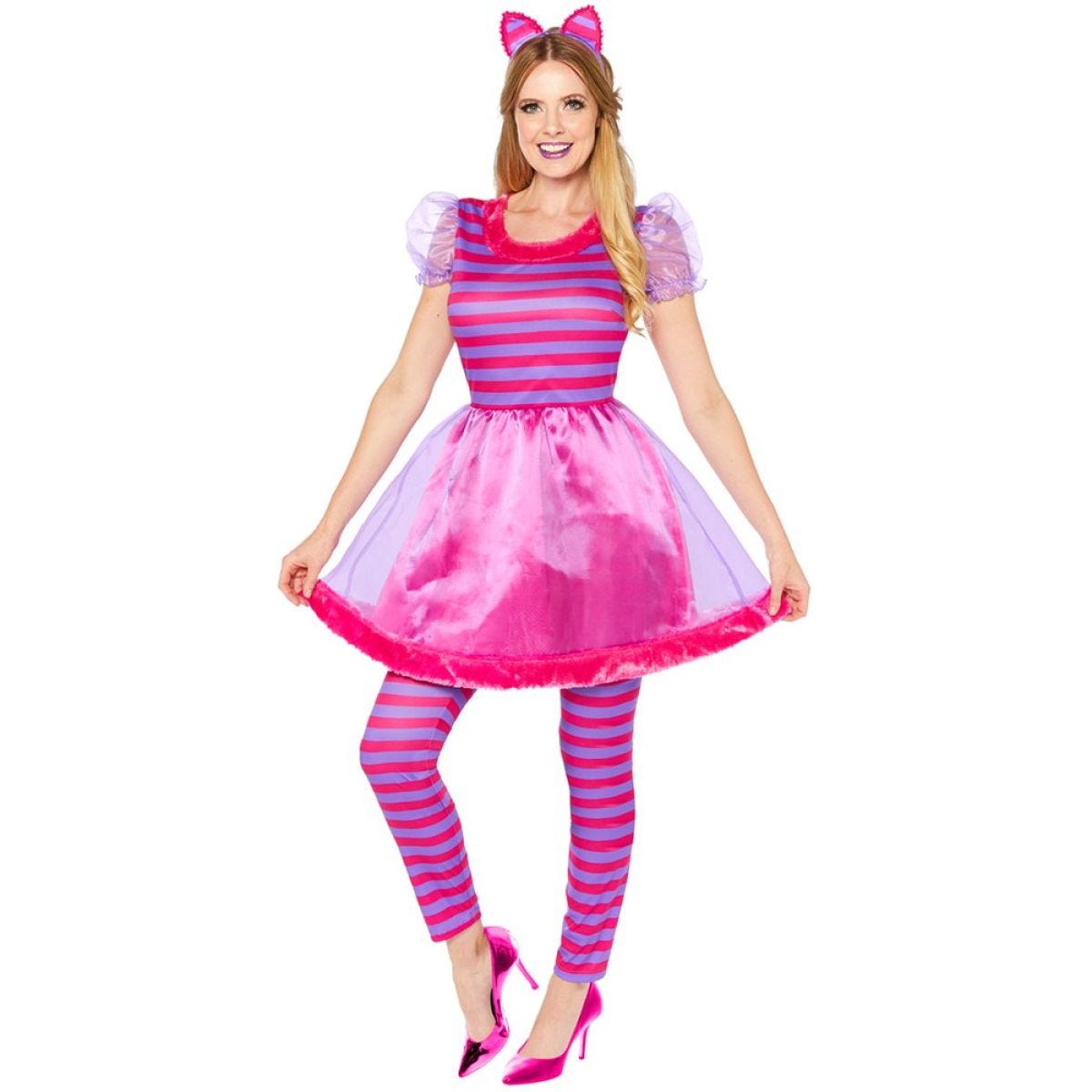 Cheshire Cat Dress - Adult Costume