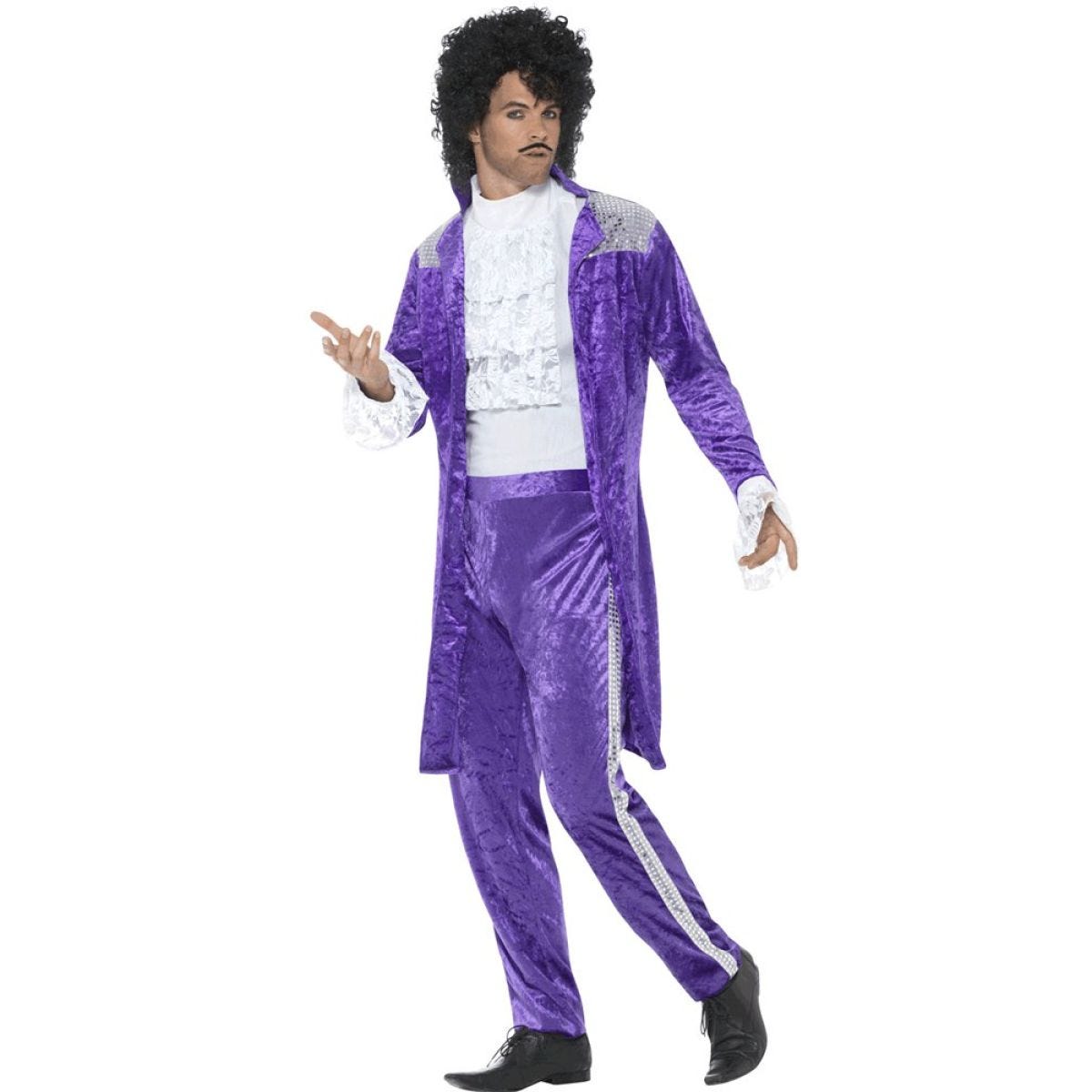 80s Purple Musician - Adult Costume