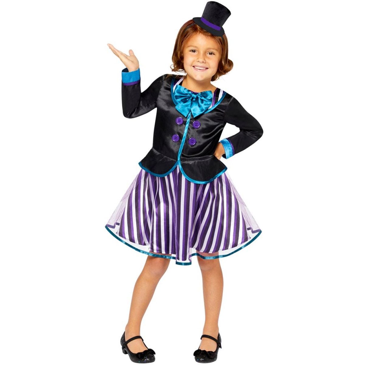 Dark Mad Hatter Girl - Child and Teen Costume